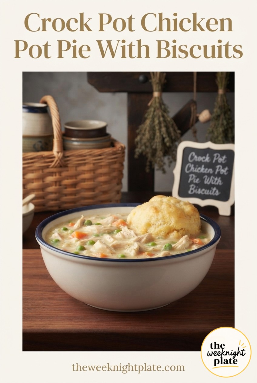 Crock Pot Chicken Pot Pie With Biscuits